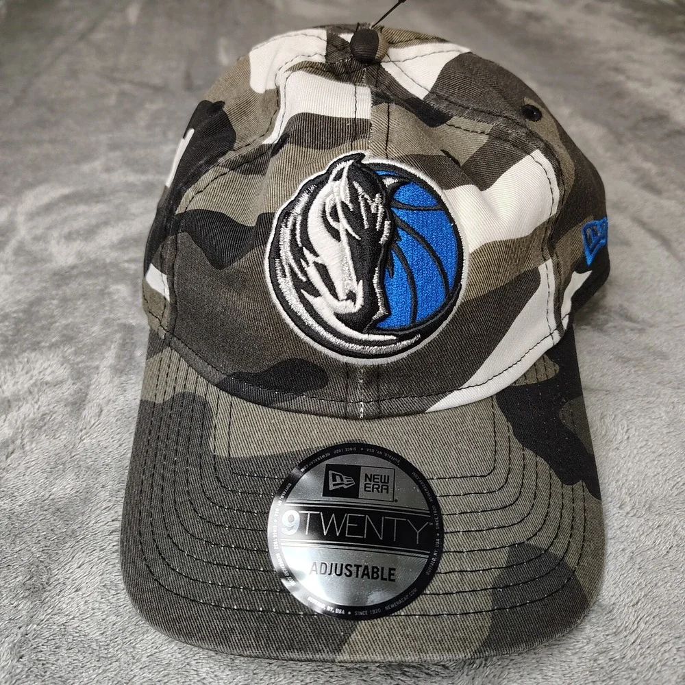 New Era Dallas‎ Mavericks NBA White Green Camouflage 9Twenty Adjustable Dad Hat